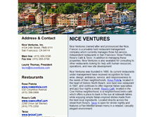 Tablet Screenshot of niceventures.com